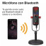 Micrófono condensador USB RGB Podcast y Lives