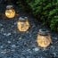 Esfera frasco Solar Luz cálida Colgante jardín