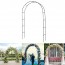 Arco jardín plantas enredaderas altura ajustable