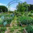 Arco jardín plantas enredaderas altura ajustable