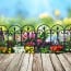Mini Reja jardín plástica decorativa 60 x 33 cms