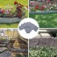 Valla Jardín estacas borde diseño piedras adoquin x 5