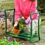 Silla jardinería rodillera y organizador herramientas