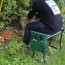 Silla jardinería rodillera y organizador herramientas