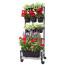 Huerto vertical con ruedas jardinera maceteros móvil 