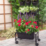Huerto vertical con ruedas jardinera maceteros móvil 
