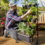 Huerto vertical con ruedas jardinera maceteros móvil 