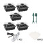 Almaciguera germinador semillas con luz pack 5 bandejas