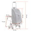 Carrito compras plegable asiento ruedas escalera Café