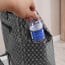 Carrito compras plegable asiento ruedas escalera Café