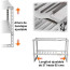 Organizador mueble cocina lavaplatos baño ajustable 