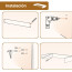 Colgador ropa plegable pared oculto robusto 80 x 40 cms
