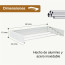 Colgador ropa plegable pared oculto robusto 80 x 40 cms