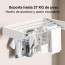 Colgador ropa plegable pared oculto robusto 80 x 40 cms