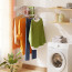 Colgador ropa plegable pared oculto robusto 80 x 40 cms