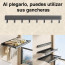 Colgador de ropa retráctil pared repisa ganchos