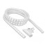 Protector organizador de cables 2 mts blanco