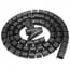 Protector organizador de cables 2 mts negro