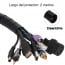 Pack Protector cables escritorio negro