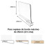 Separador Acrílico repisas libros muebles closet