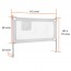 Baranda para cama seguridad lateral Blanca