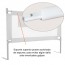 Baranda para cama seguridad lateral Blanca
