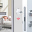 Tope Protector de pared Puerta silicona transparente x 6