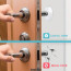 Tope Protector de pared Puerta silicona transparente x 6