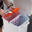 Basurero reciclaje con ruedas separador basura 38L