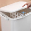 Basurero reciclaje con ruedas separador basura 38L