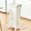 Basurero reciclaje con ruedas separador basura 38L
