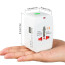 Adaptador enchufe viajes con 2 USB US Europa UK
