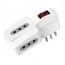 Adaptador Enchufe triple 3 tomas con switch 1500W