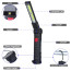 Linterna de trabajo led plegable recargable imán