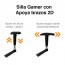 Silla Gamer Ergonómica con apoya pies rosada