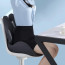 Cojín y Respaldo Lumbar para coxis silla y automóvil