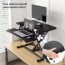 Convertidor escritorio de pie elevador altura ajustable 