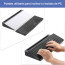 Pizarra de vidrio Escritorio con organizador 40 x 13 cms
