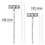 Limpia Vidrios Extensible Telescópico hasta 138 cms