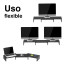 Elevador Alzador base doble monitor ajustable 