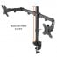 Soporte Doble Monitor Escritorio altura ajustable 27"