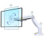 Soporte Monitor Blanco Articulado Giratorio Escritorio 