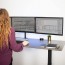 Soporte monitor triple alineacion horizontal