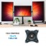 Soporte monitor triple alineacion horizontal