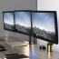 Soporte monitor triple alineacion horizontal