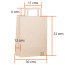Bolsa papel kraft con manilla 32 x 30 cms 