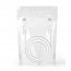 Cable de red 1 metro cat 5e RJ45 Lan Blanco