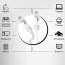 Cable de red 10 metros cat 6 100% cobre Blanco