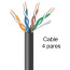 Caja cable de red Exterior Cat 6 de 200 metros	