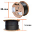 Cable de red 100% cobre cat 6 exterior 100 mts